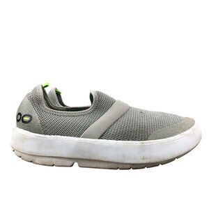 Oofos Women's Size 6.5 Oomg Low Grey Closed Toe Slip On Walking Shoes Sneakers
